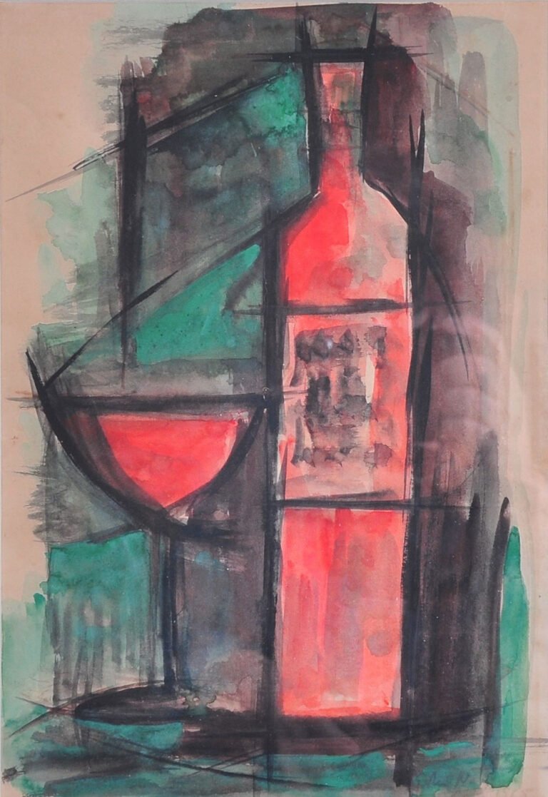 Sem título [Garrafa e taça]